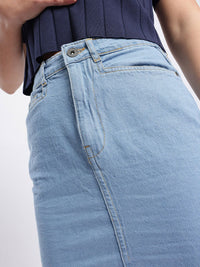 DressBerry Elevated Essentials Denim Pencil Mini Skirt