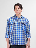The Indian Garage Co Men Relaxed Fit Checkered Dobby Casual Shirt