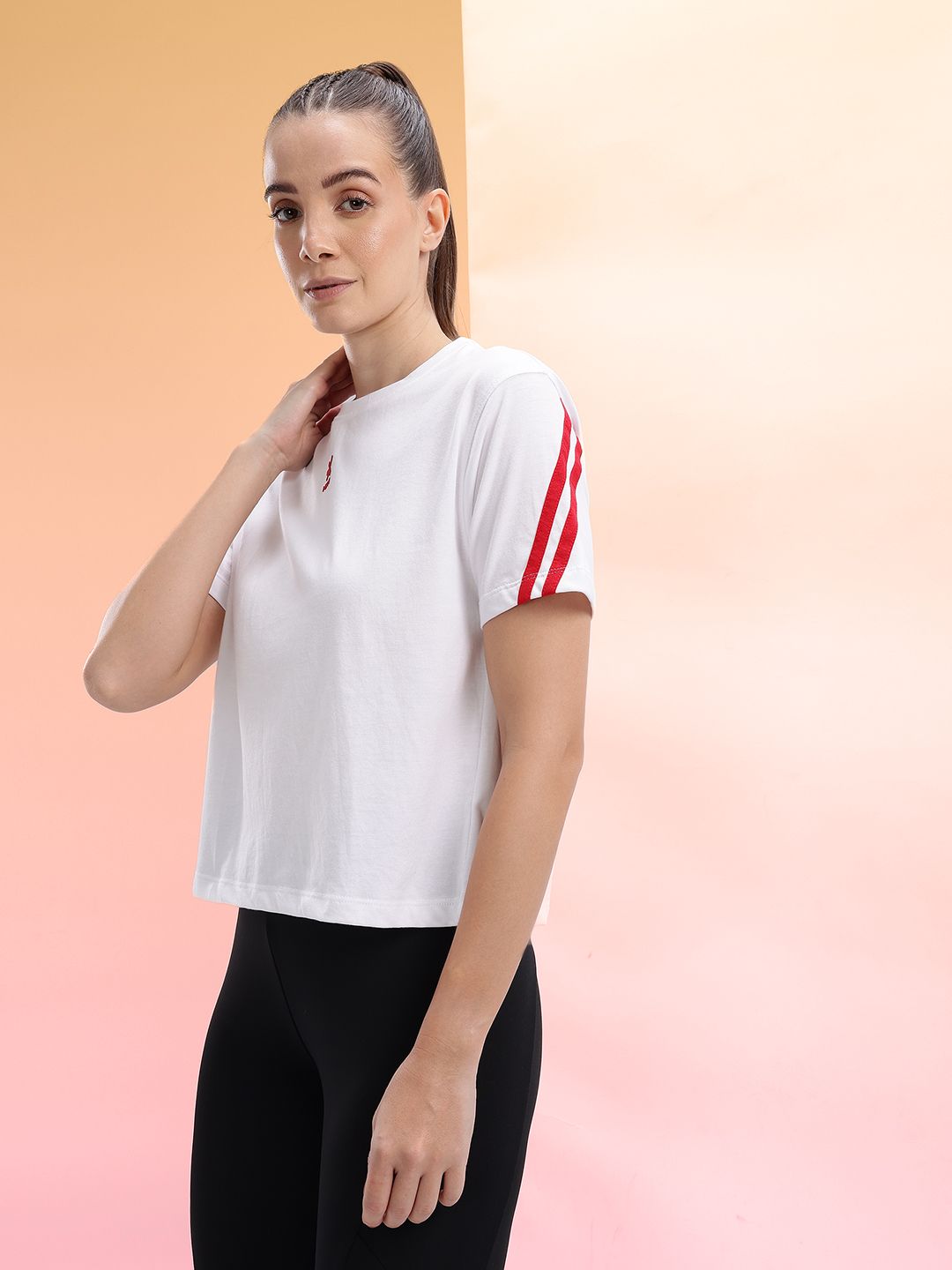 HRX by Hrithik Roshan Women Solid Lifestyle T-shirt