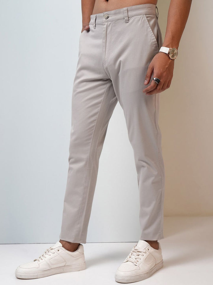 HIGHLANDER Men Soft Feel Twill Chino Trousers