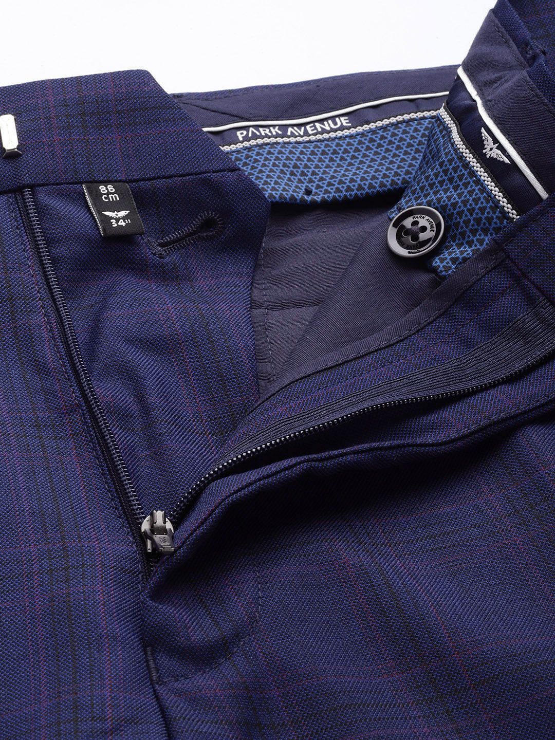 Park Avenue Checked Single Breasted 2 Piece Formal Suits
