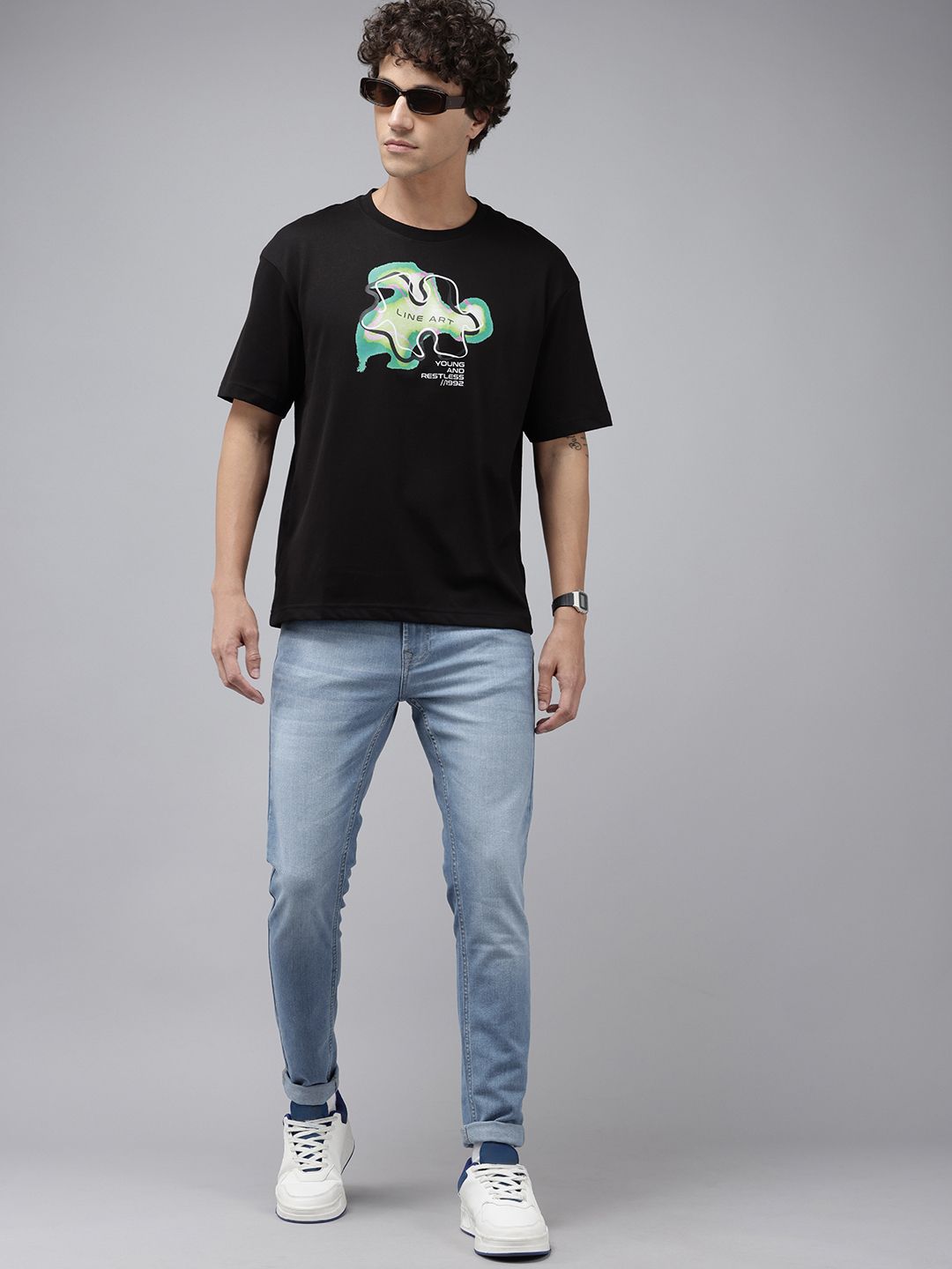 SPYKAR Men Super Skinny Fit Low-Rise Light Fade Stretchable Jeans