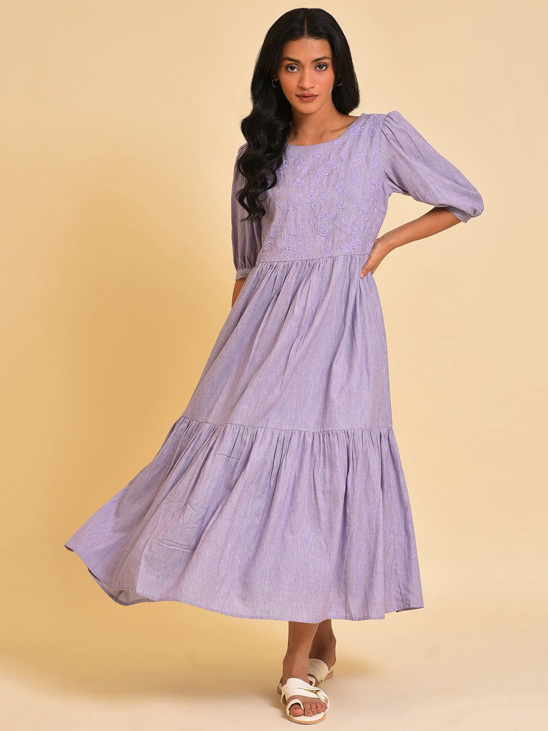 W Midi Cotton Dress