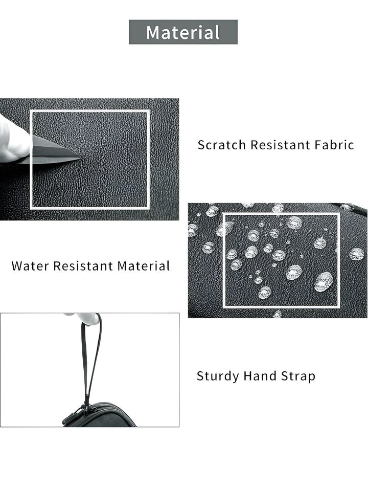 Cortina Grey Water Resistant Pouch Electronics Accessories Organisers