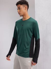 HRX by Hrithik Roshan Colourblocked Sleeves Rapid-Dry Running T-shirt