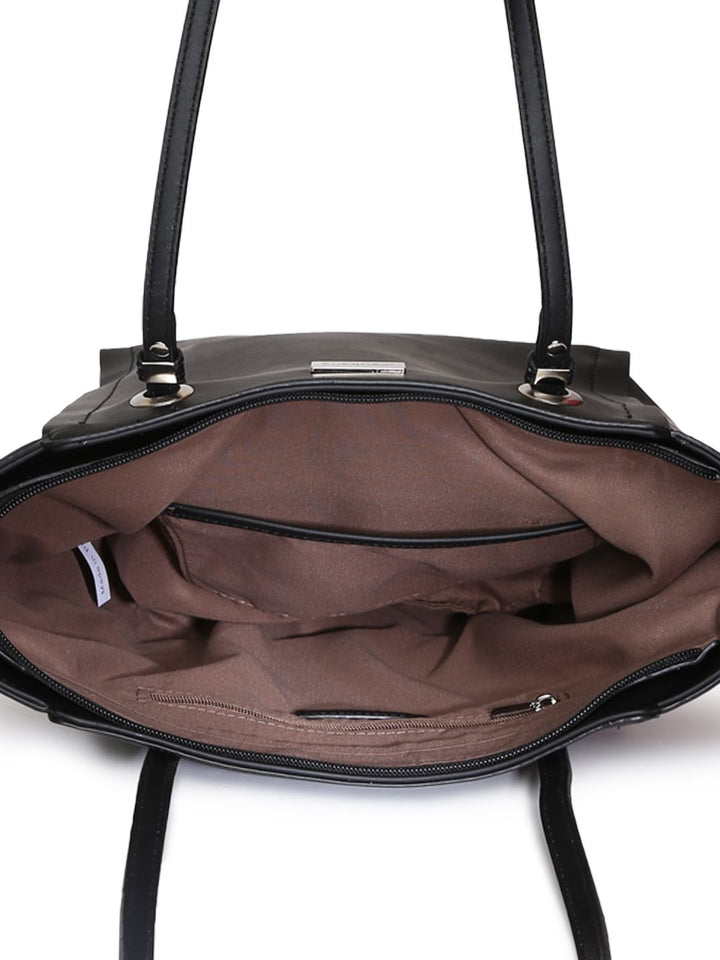 DressBerry Black Solid Shoulder Bag
