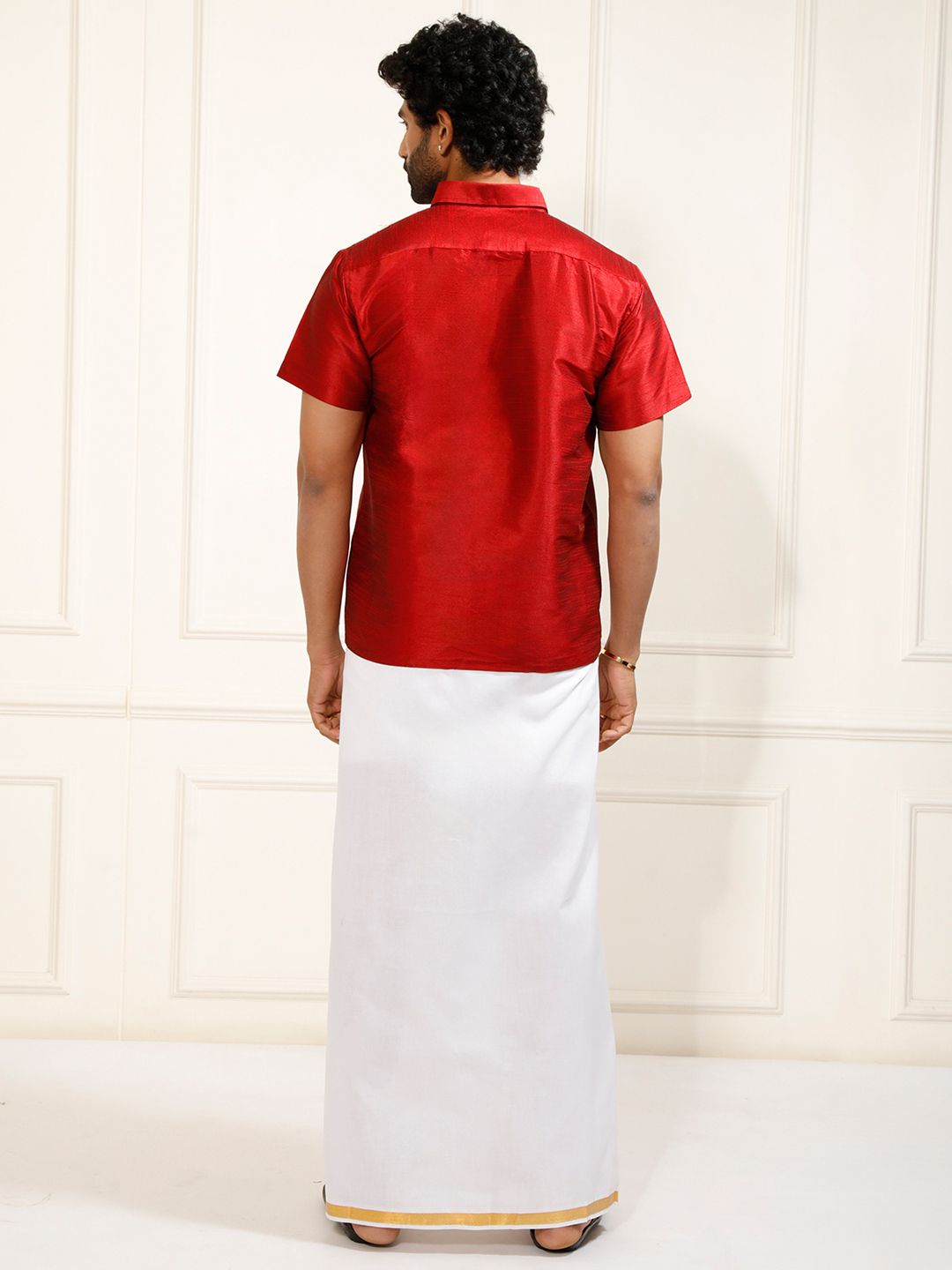 VASTRAMAY Shirt With Veshti Set