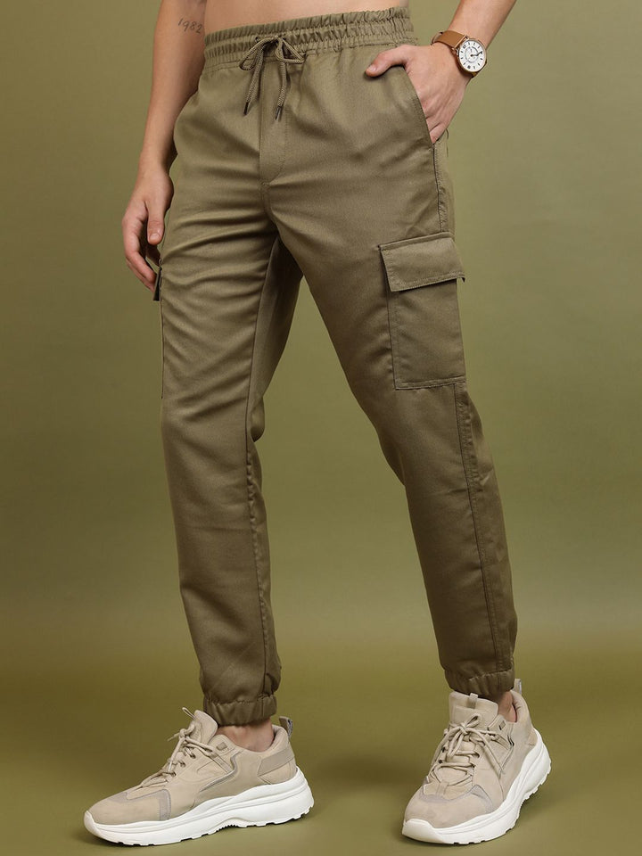 HIGHLANDER Men Slim Cargo Jogger Trousers