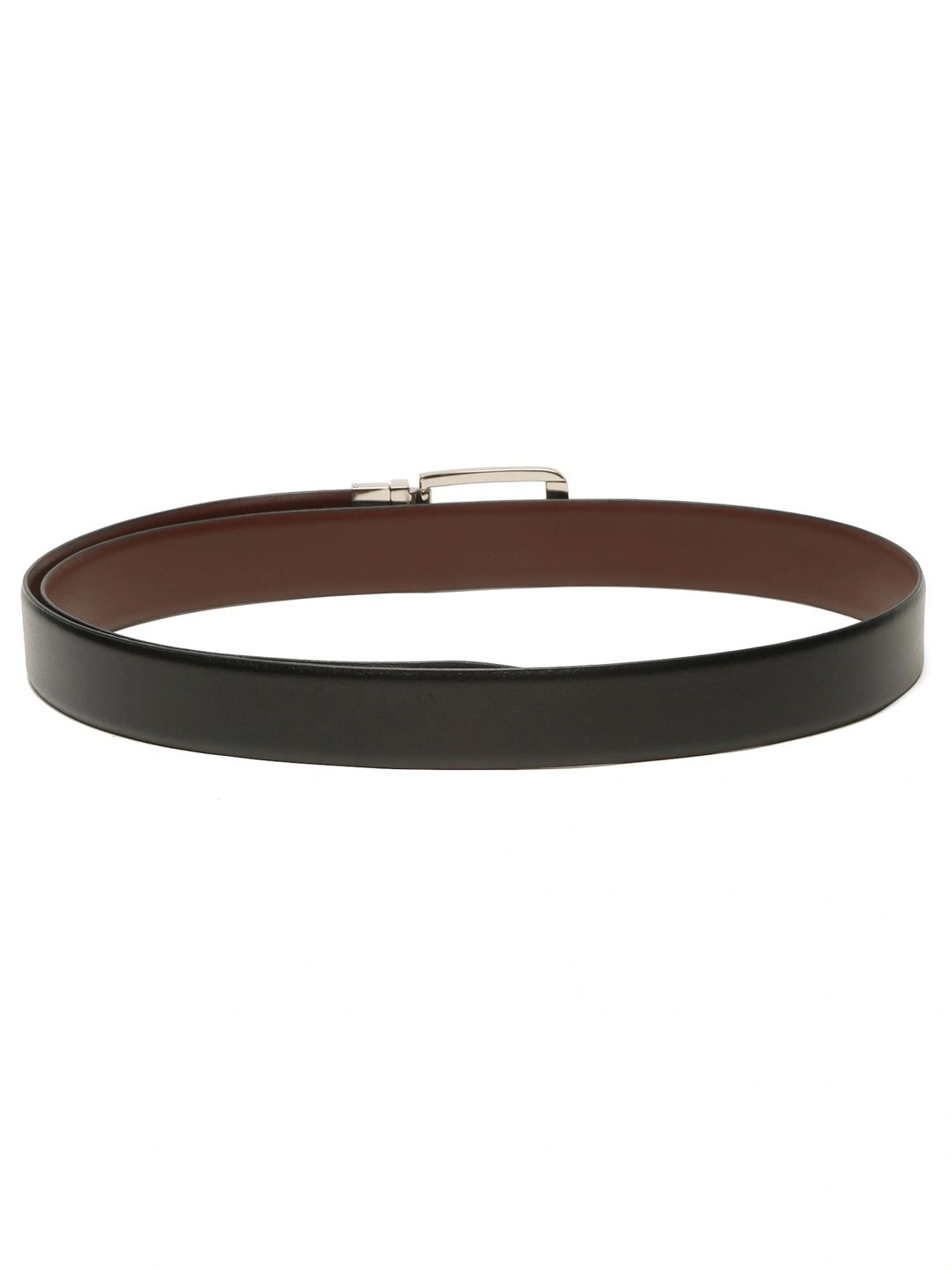 Teakwood Leathers Men Textured Leather Reversible Belt