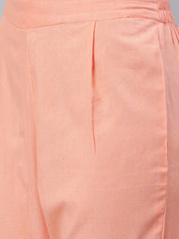 KALINI Women Striped Pure Cotton Kurta With Trousers