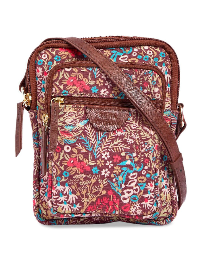 TEAL BY CHUMBAK Floral Printed Small Sling Bag