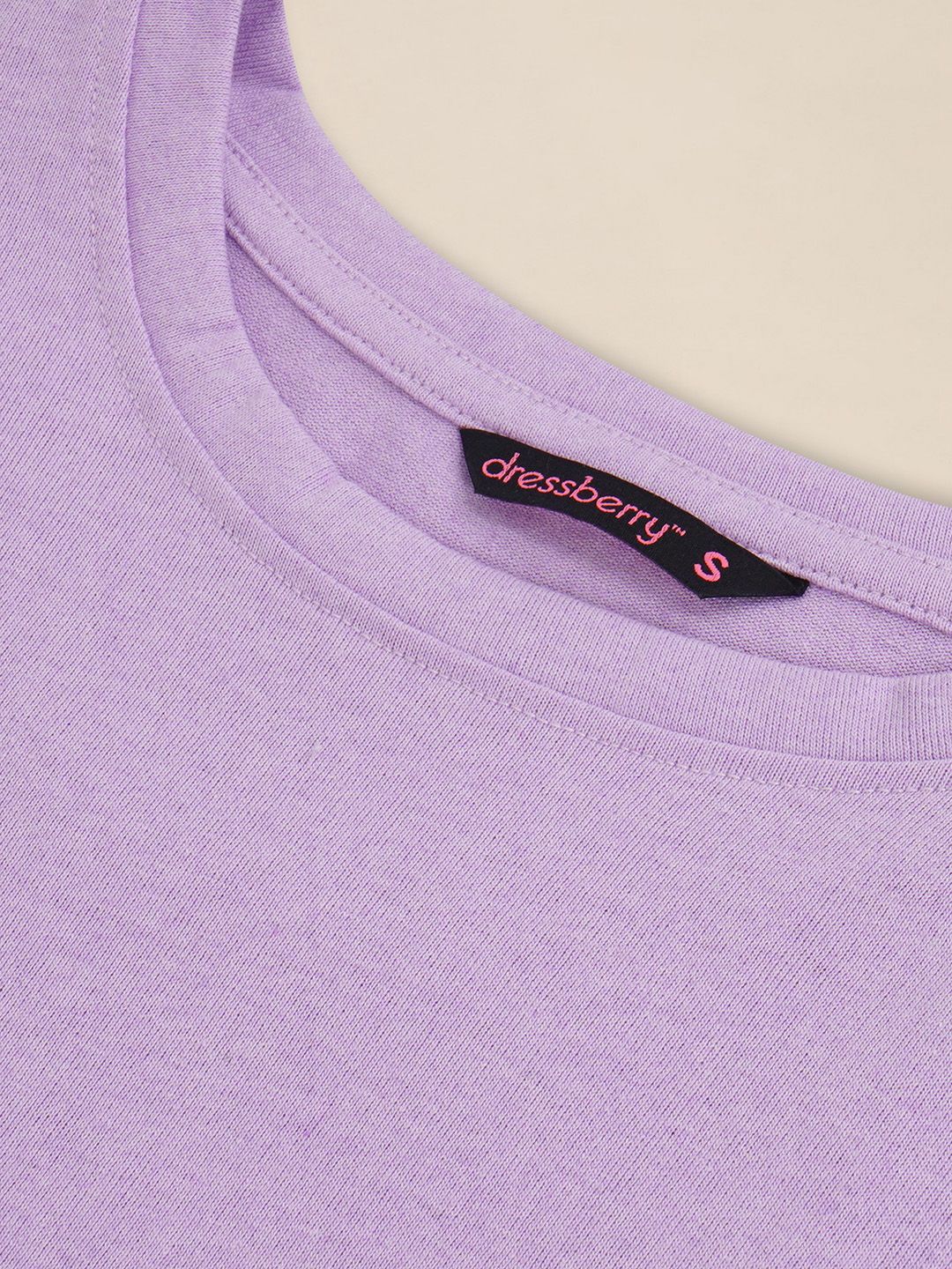 DressBerry Solid Round Neck Casual T-shirt
