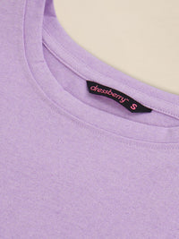 DressBerry Solid Round Neck Casual T-shirt