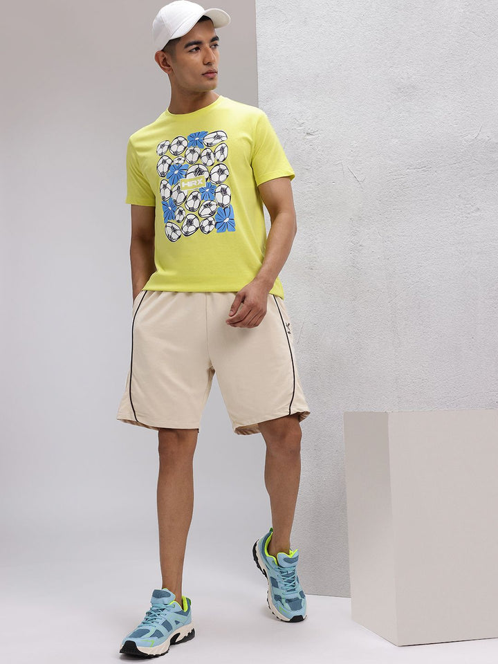 HRX by Hrithik Roshan Men Lifestyle Shorts with Piping Detail