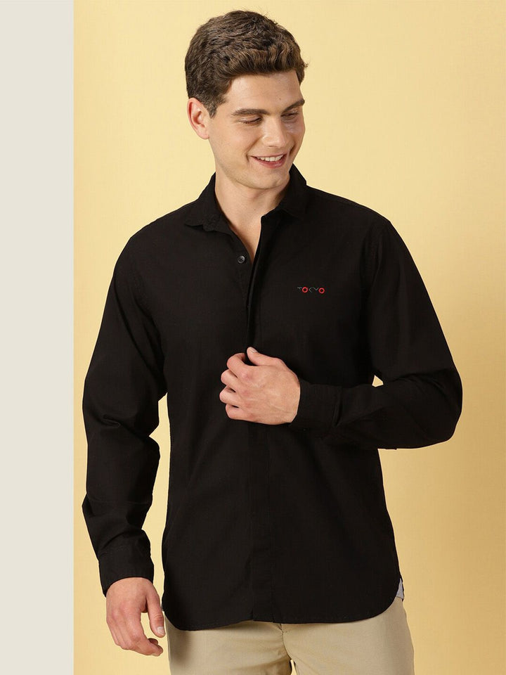 Thomas Scott Spread Collar Slim Fit Classic Casual Shirt
