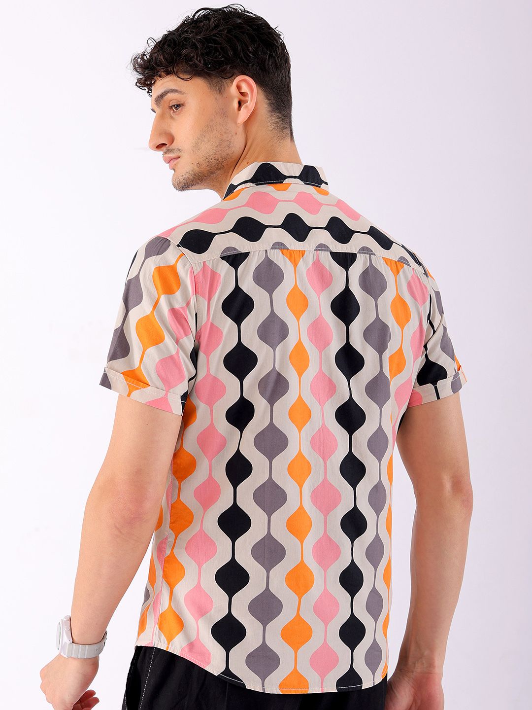 The Indian Garage Co Men Slim Fit Opaque Printed Casual Shirt