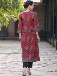 Rain & Rainbow Women Floral Printed Flared Sleeves Kurta