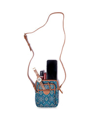 TEAL BY CHUMBAK Ethnic Motifs Printed Sling Bag
