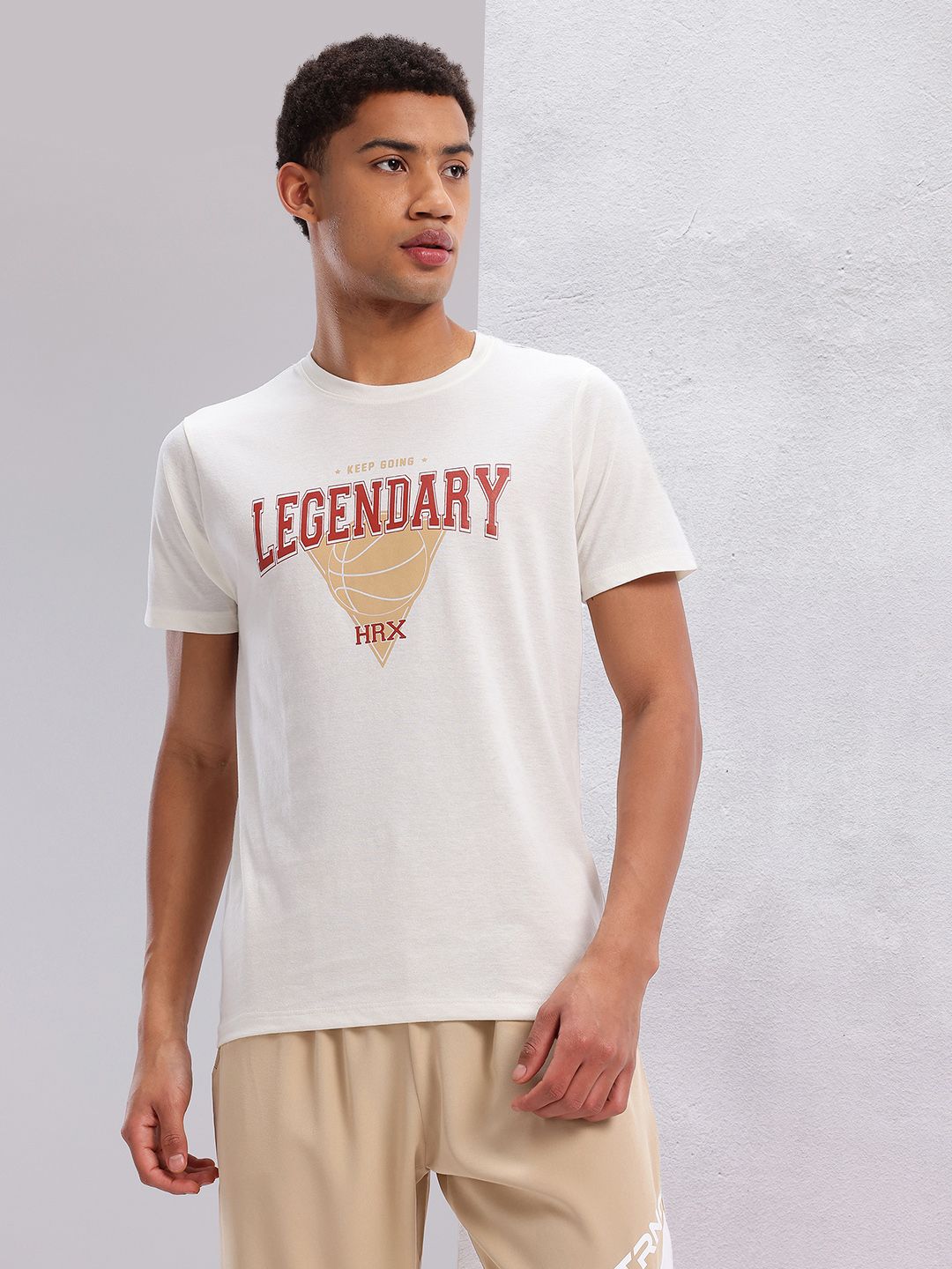 HRX by Hrithik Roshan Typography & Graphic Print Round-Neck Lifestyle T-shirt