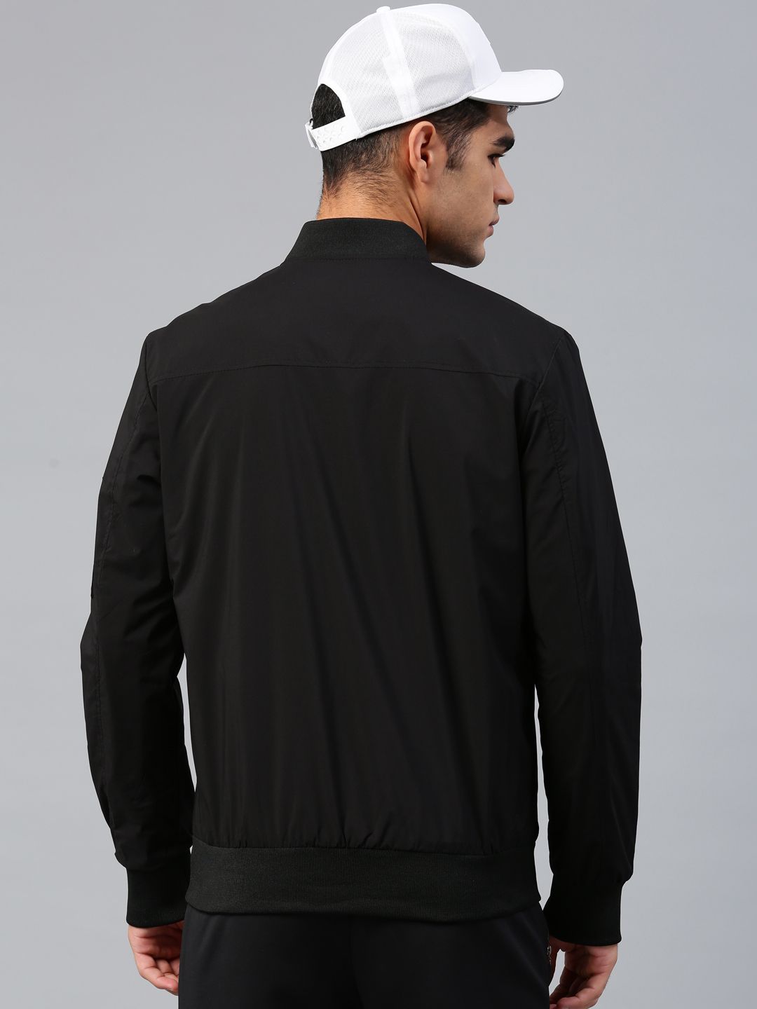 HRX by Hrithik Roshan Men Black Solid Active Bomber Jacket