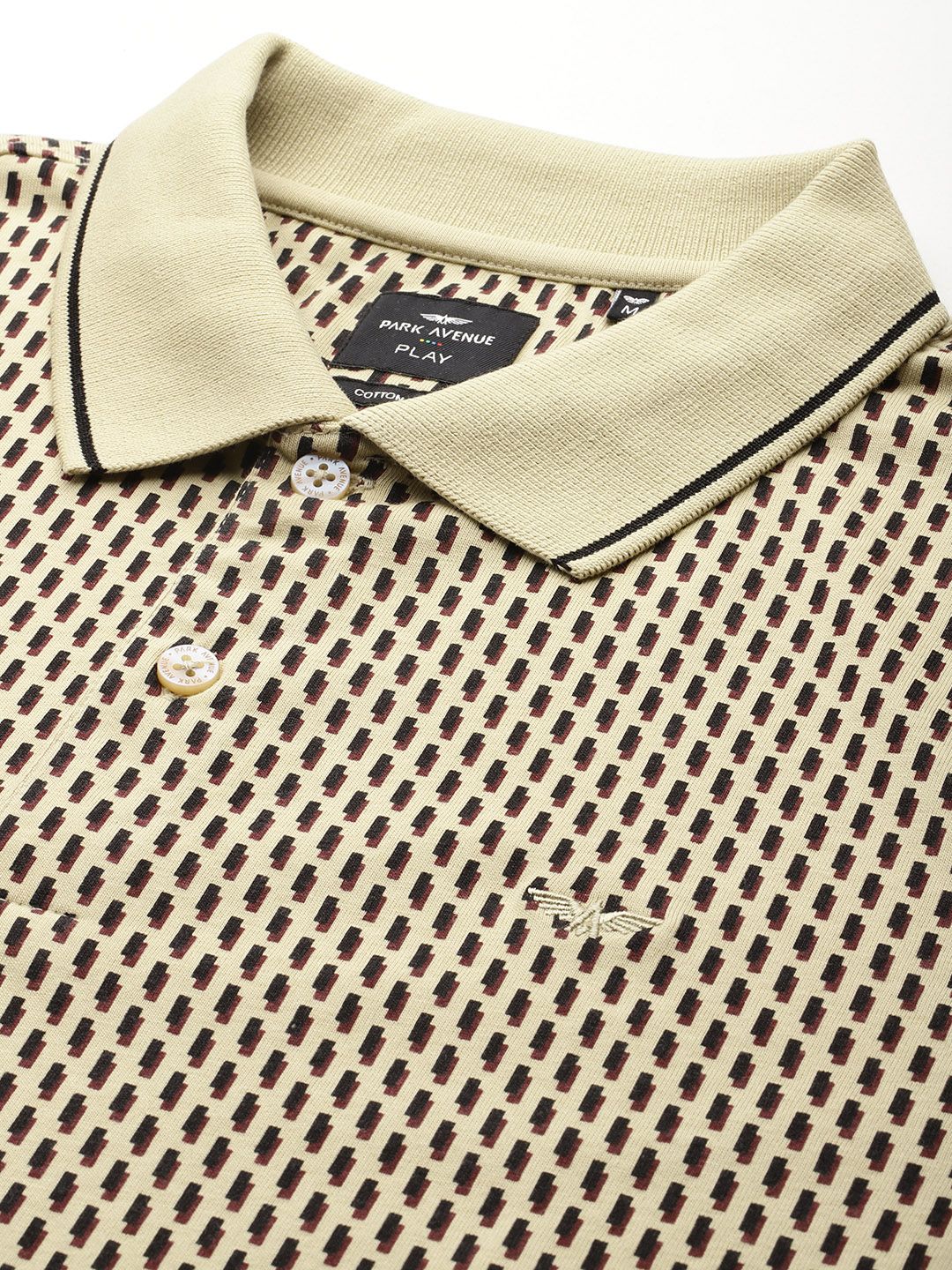 Park Avenue Printed Polo Collar Slim Fit T-shirt