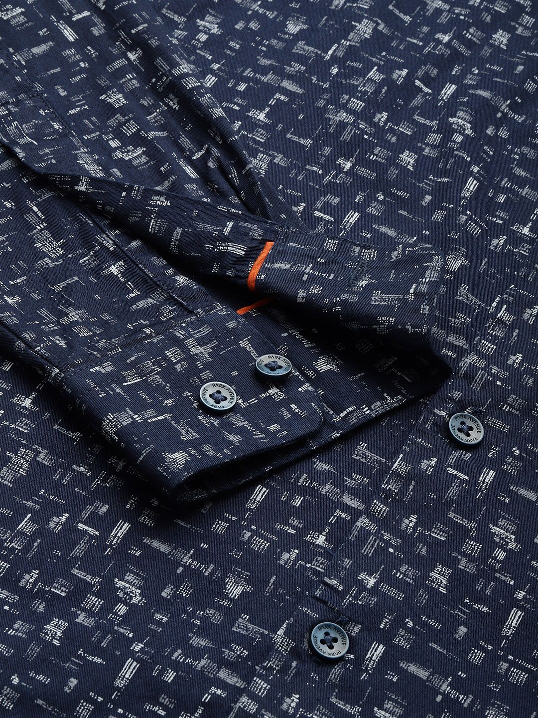 Park Avenue Pure Cotton Slim Fit Abstract Printed Casual Shirt