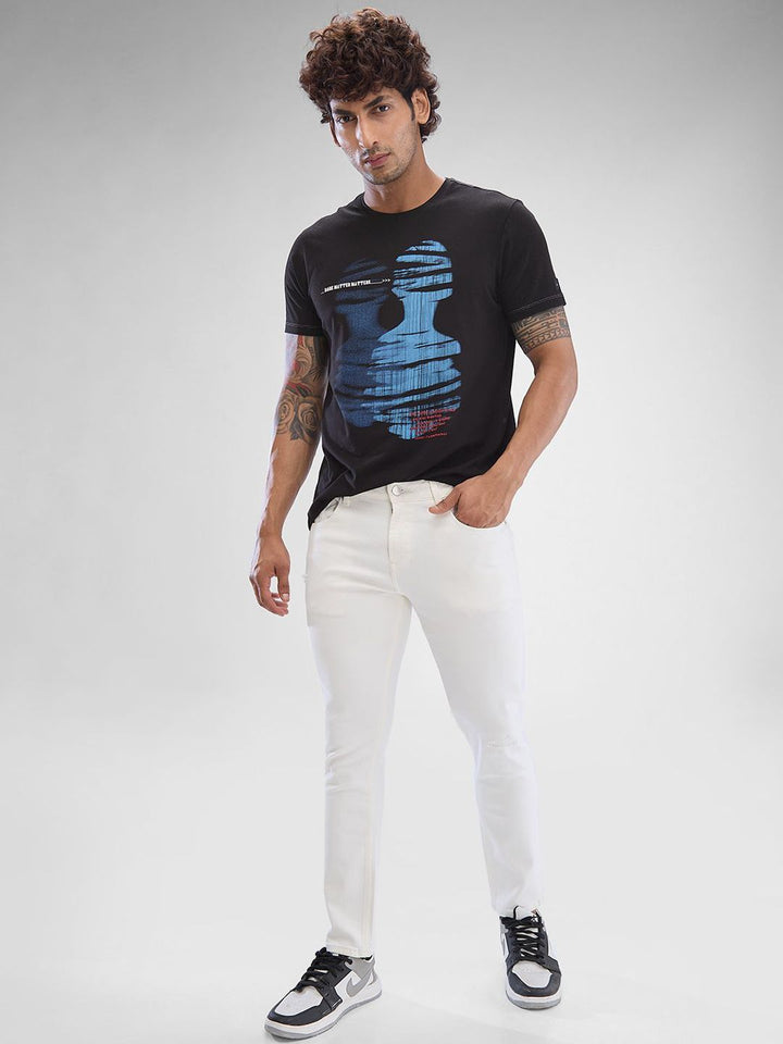 SPYKAR Men Slim Fit Low-Rise Clean Look No Fade Stretchable Jeans