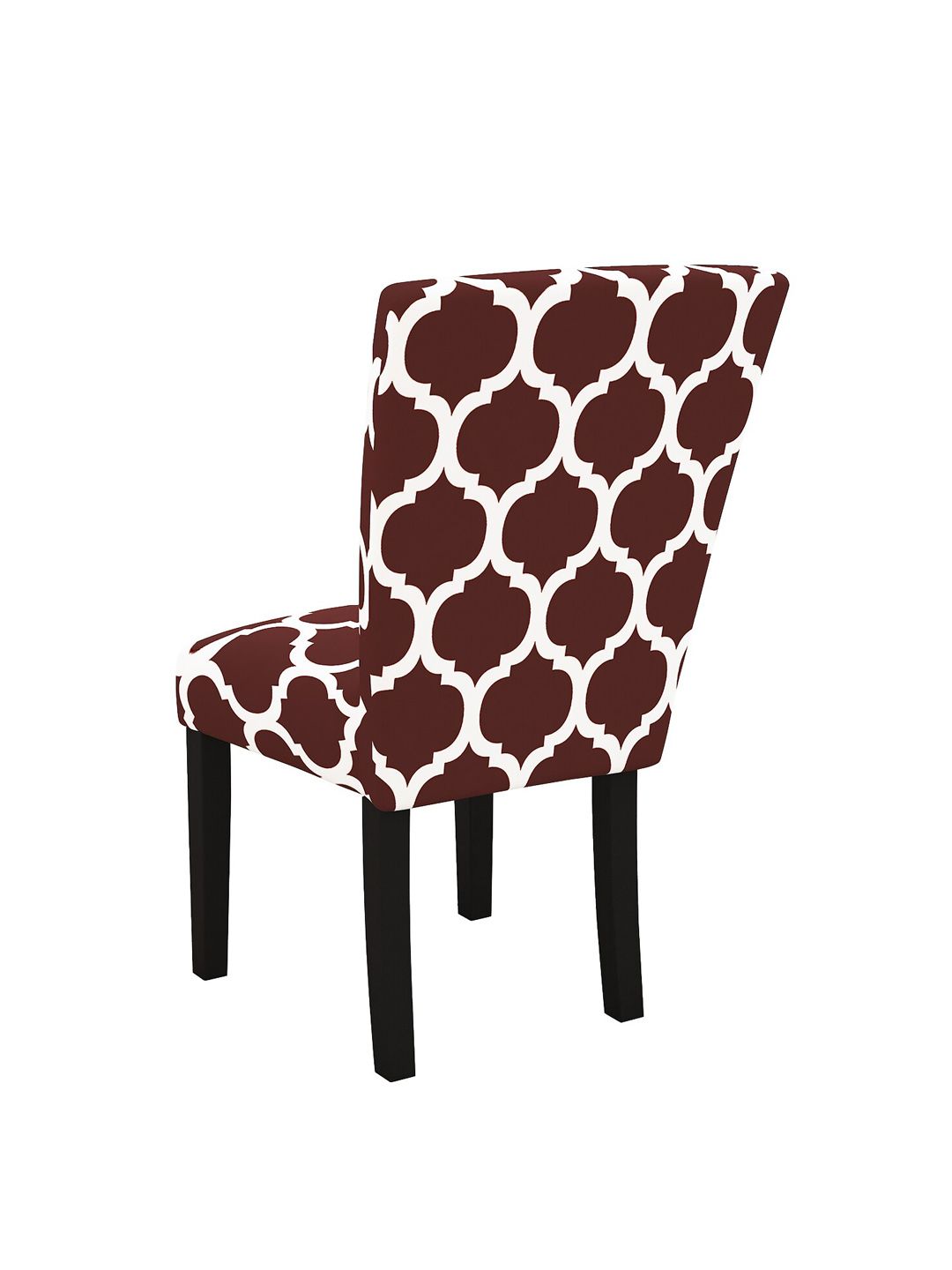 Story@home Maroon Printed Chair Cover