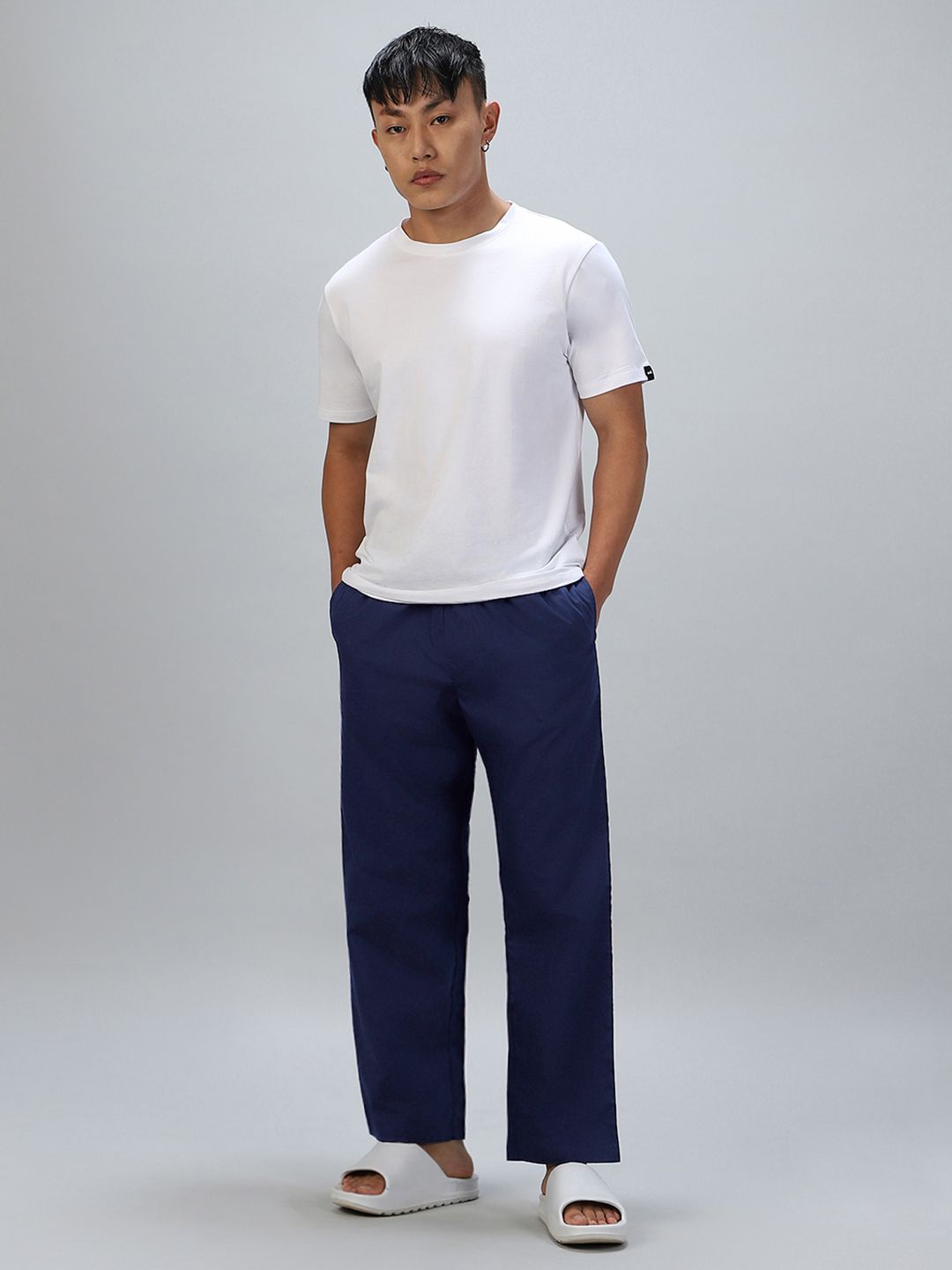 Bewakoof Men Navy Blue Pyjamas