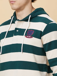 Being Human Striped Hooded Sweatshirt