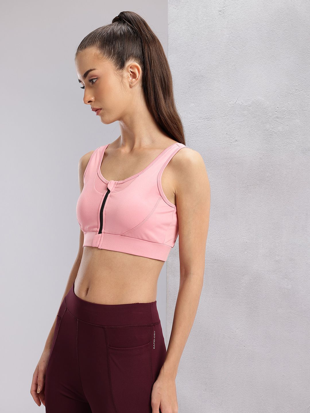 HRX by Hrithik Roshan Full Coverage Lightly Padded- Rapid-Dry Running Bra