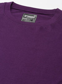 Difference of Opinion Men Solid Pure Cotton Drop-Shoulder Oversized Fit T-shirt
