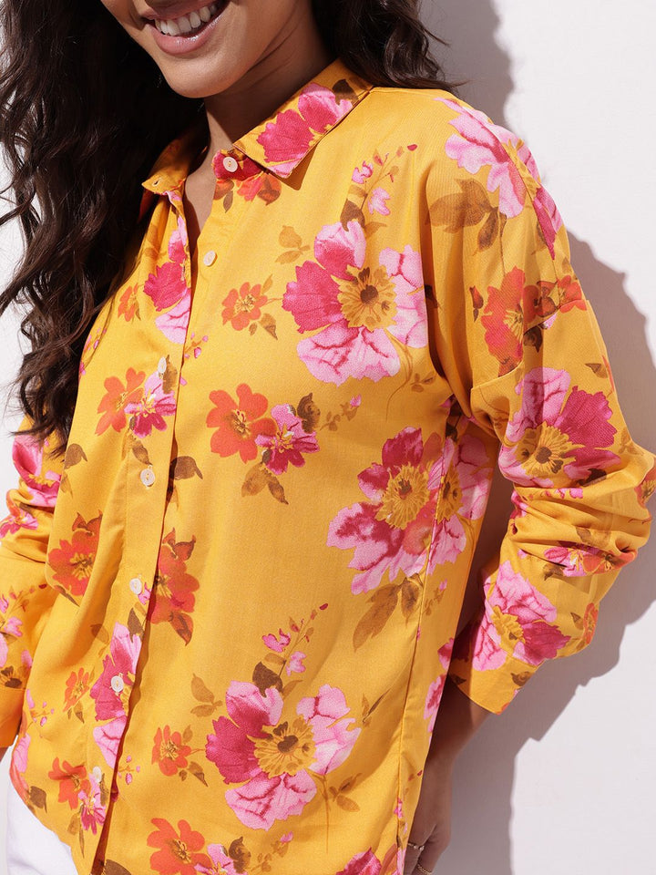 DressBerry Summer in Bloom Floral Shirt
