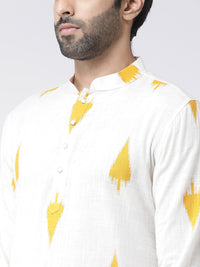KISAH Men Printed  Regular Fit Ikat  Kurta