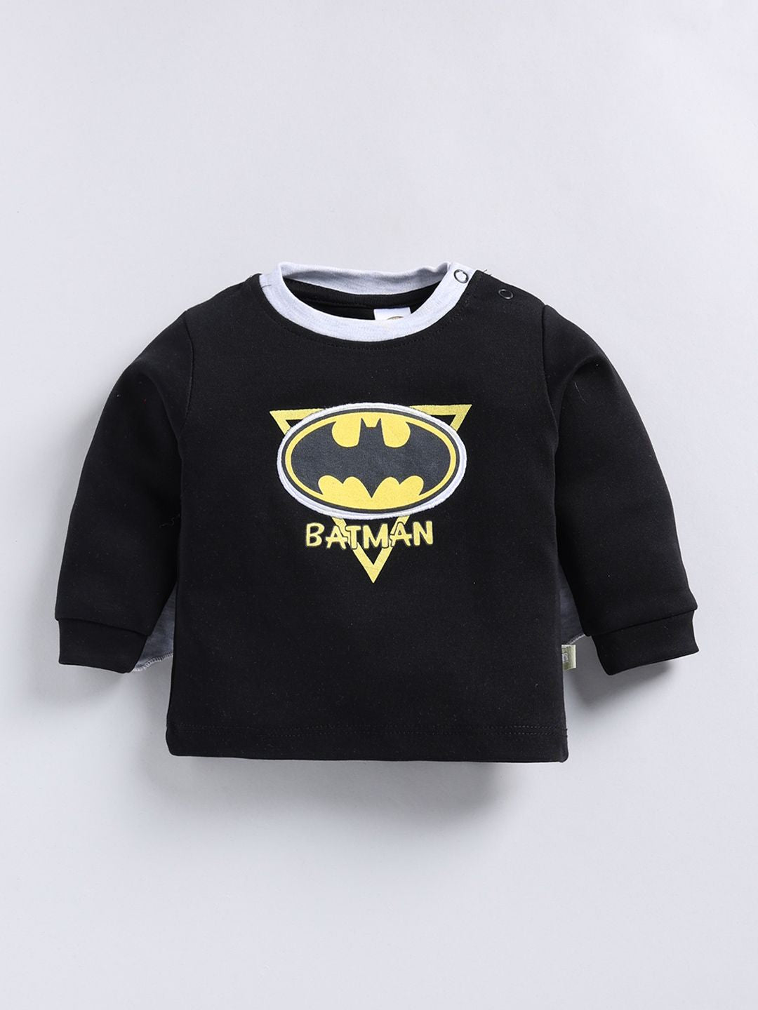 Moms Love Infant Boys Printed Pure Cotton Batman Clothing Set