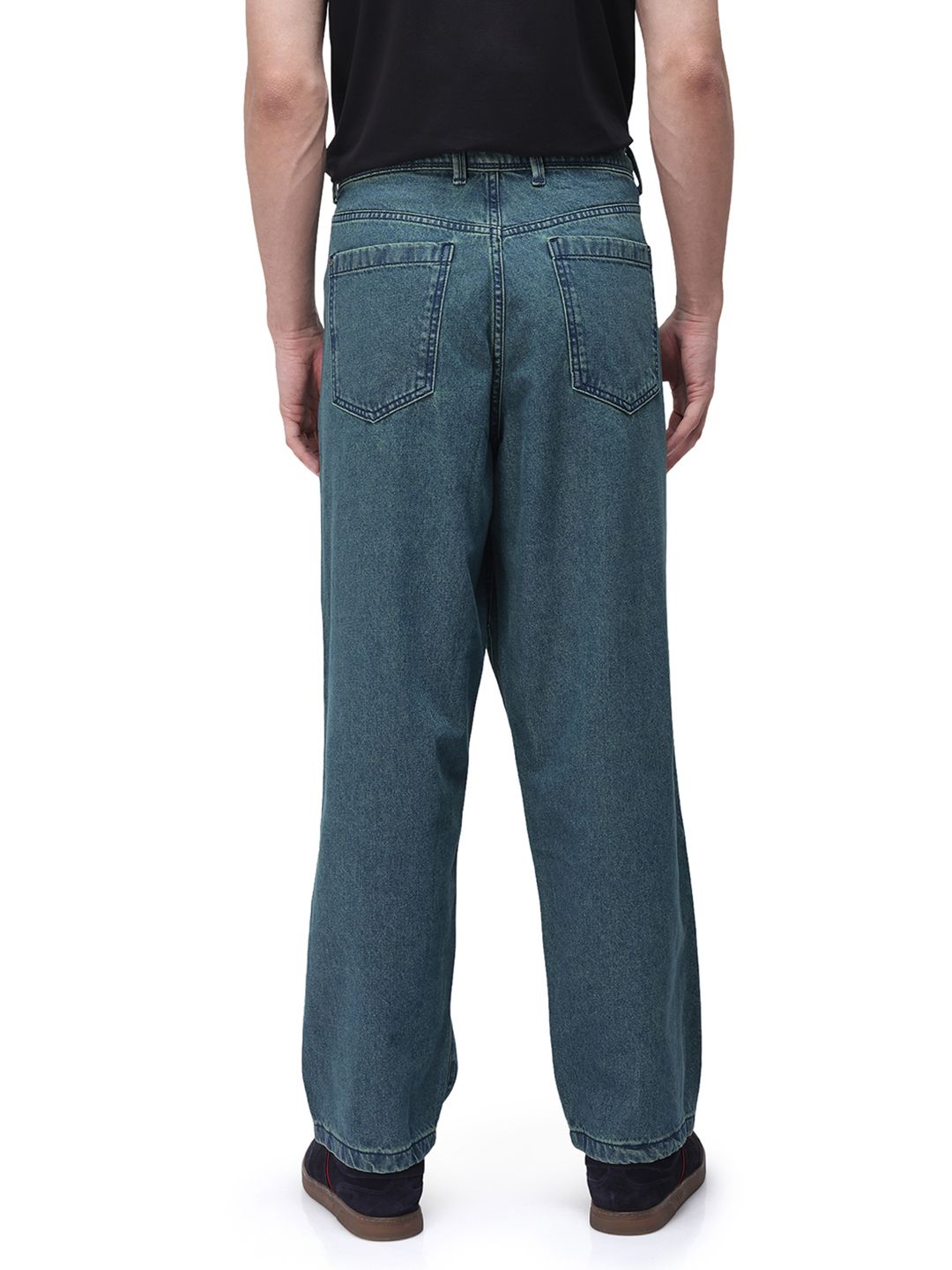 RARE RABBIT Men Comfort Low Distress Light Fade Stretchable Jeans