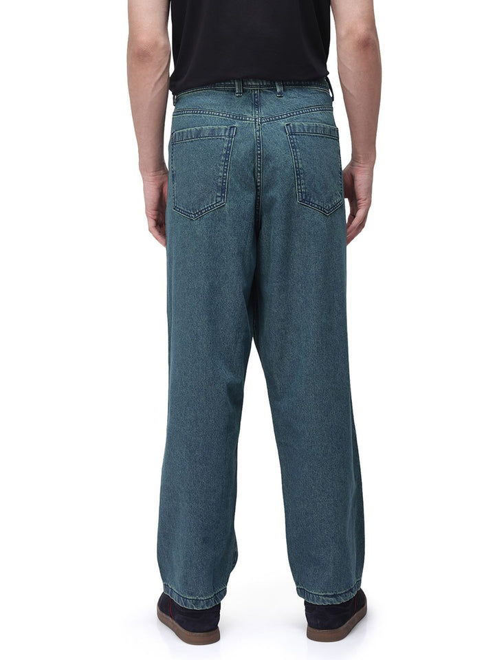 RARE RABBIT Men Comfort Low Distress Light Fade Stretchable Jeans