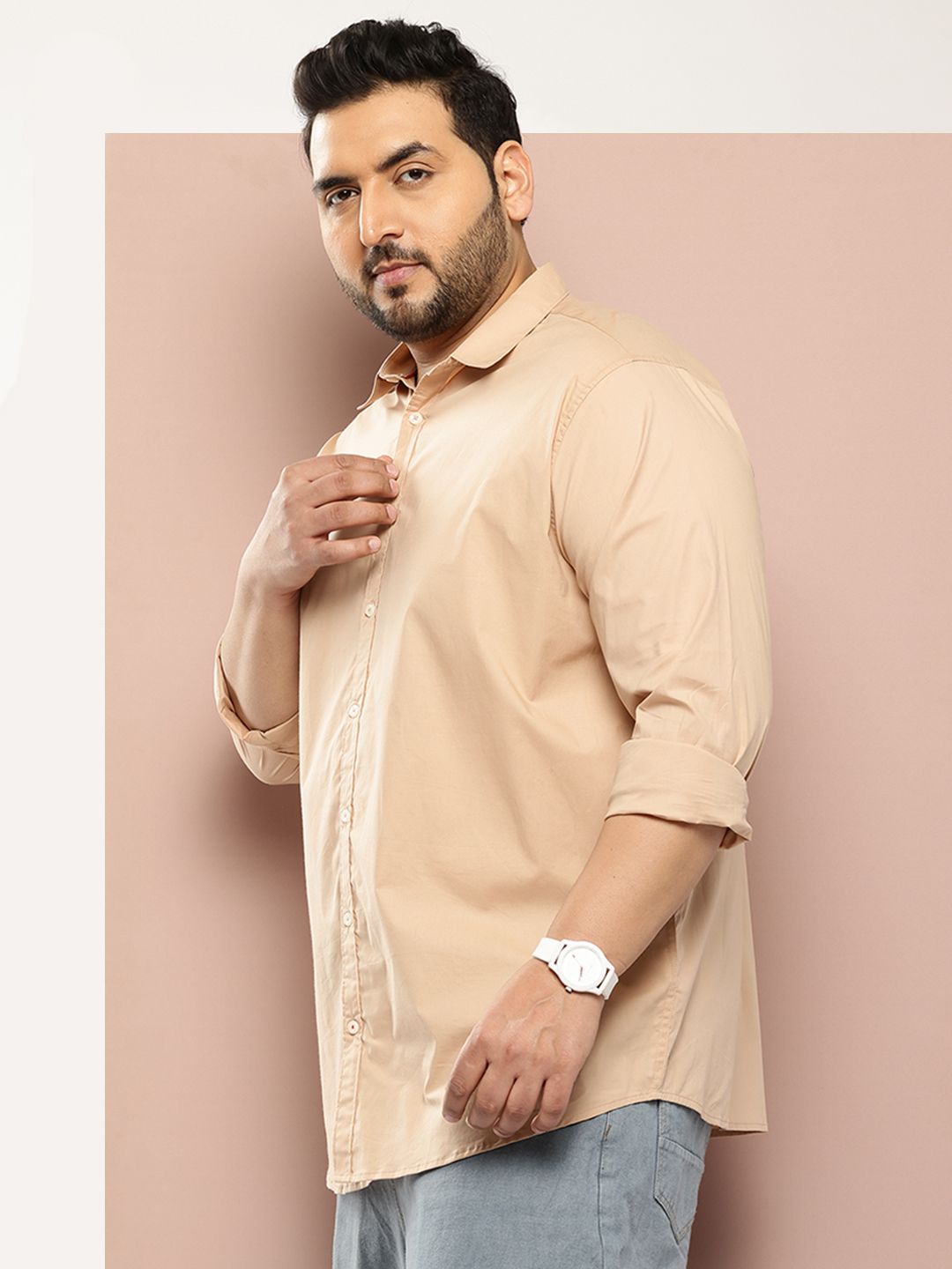 Thomas Scott Men Plus Size Premium Casual Shirt