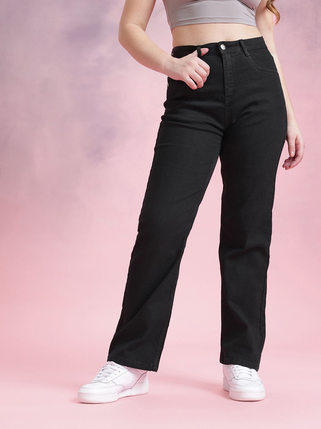 DressBerry Women Straight Fit Stretchable Jeans