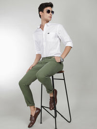 The Indian Garage Co Men White Comfort Cotton Casual Shirt