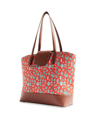 TEAL BY CHUMBAK Floral Printed Oversized Shopper Shoulder Bag
