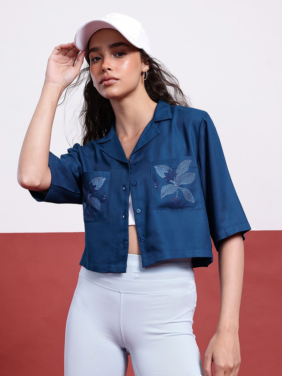 DressBerry Edgy Aesthetics Printed Pocket Shirt