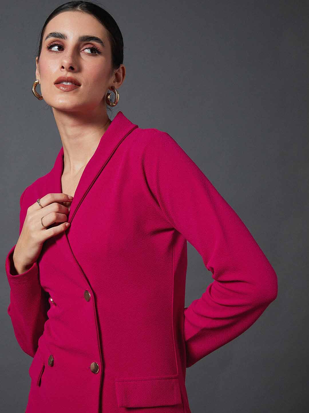 SASSAFRAS worklyf Shawl Collar Sheath Blazer Dress