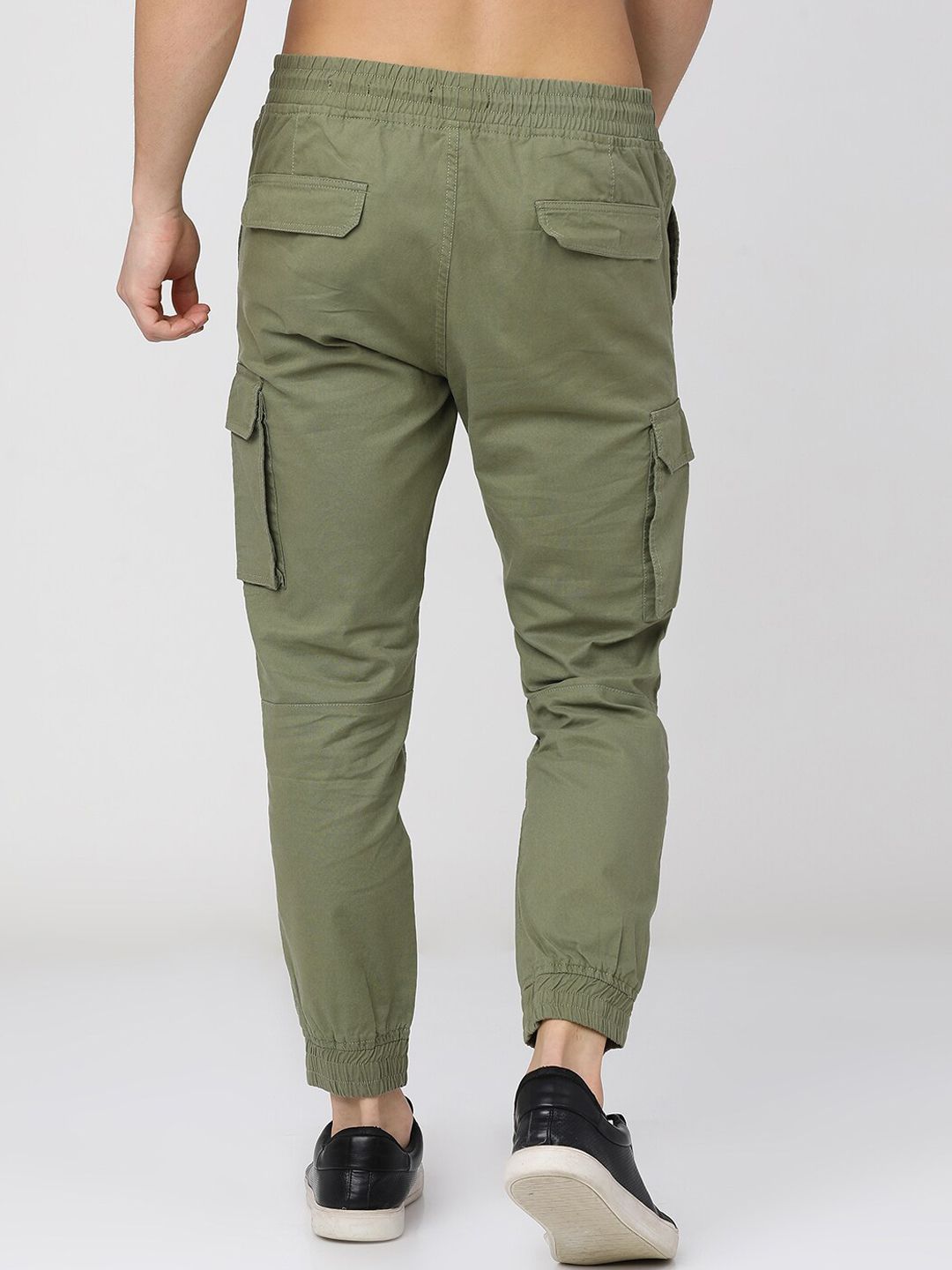 HIGHLANDER Men Slim Fit Joggers Cargo Pocket Trousers
