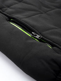 The Indian Garage Co Men Zip-Front Bomber Jacket with Detachable Hood
