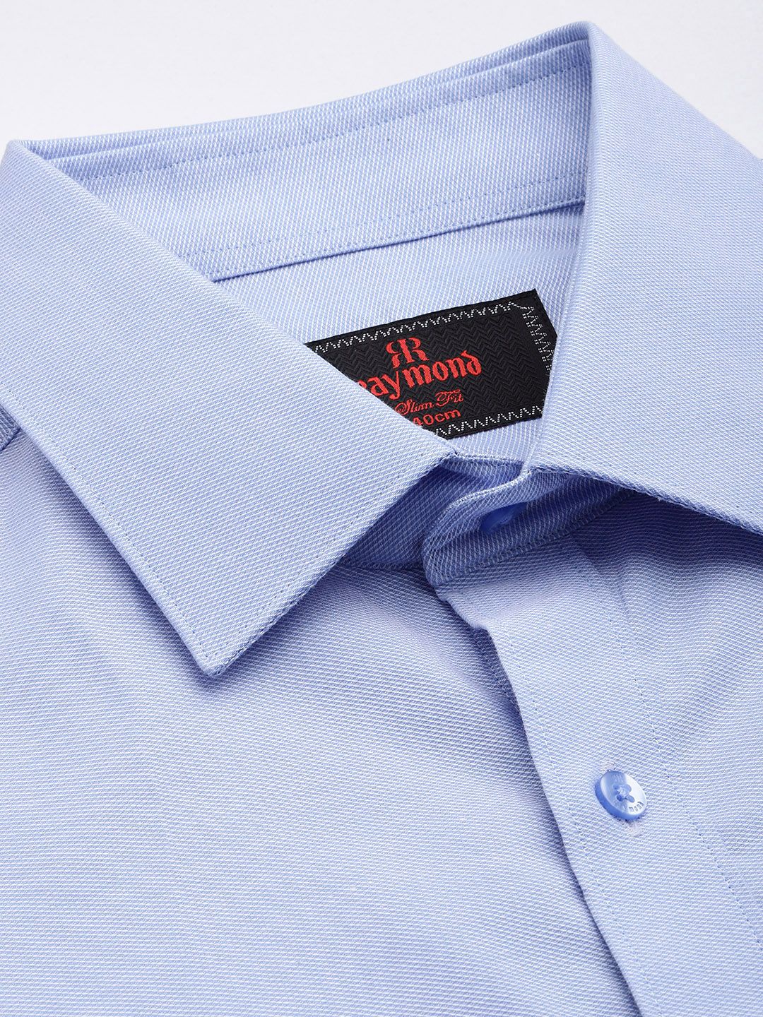Raymond Slim Fit Textured Pure Cotton Formal Shirt