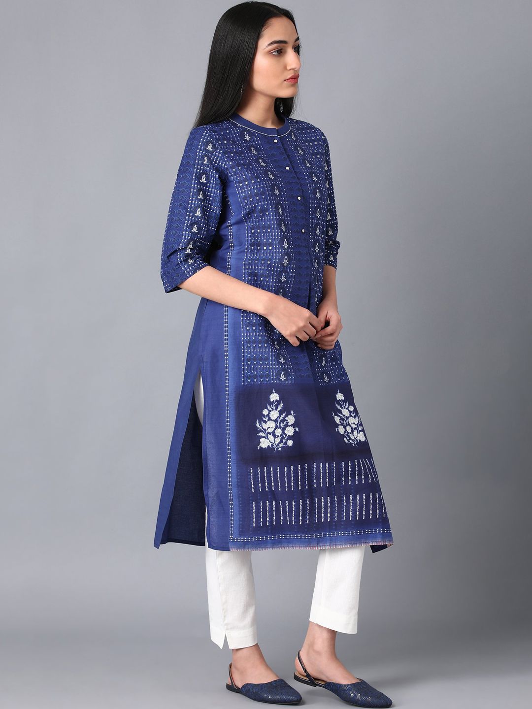 W Straight Cotton Kurta