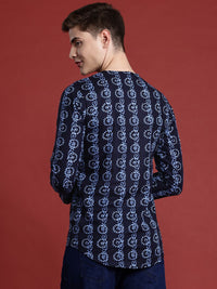 Anouk Pure Cotton Ethnic Motifs Printed A-line Kurta