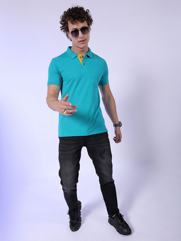 The Indian Garage Co Pack Of 2 Polo Collar Pockets T-shirt