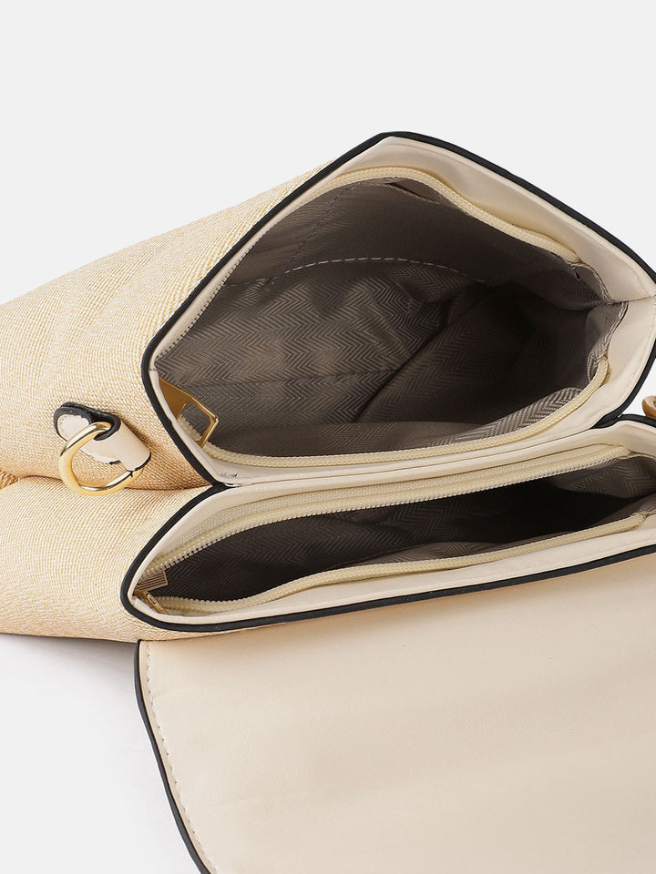 all about you Textured Structured Handheld Bag